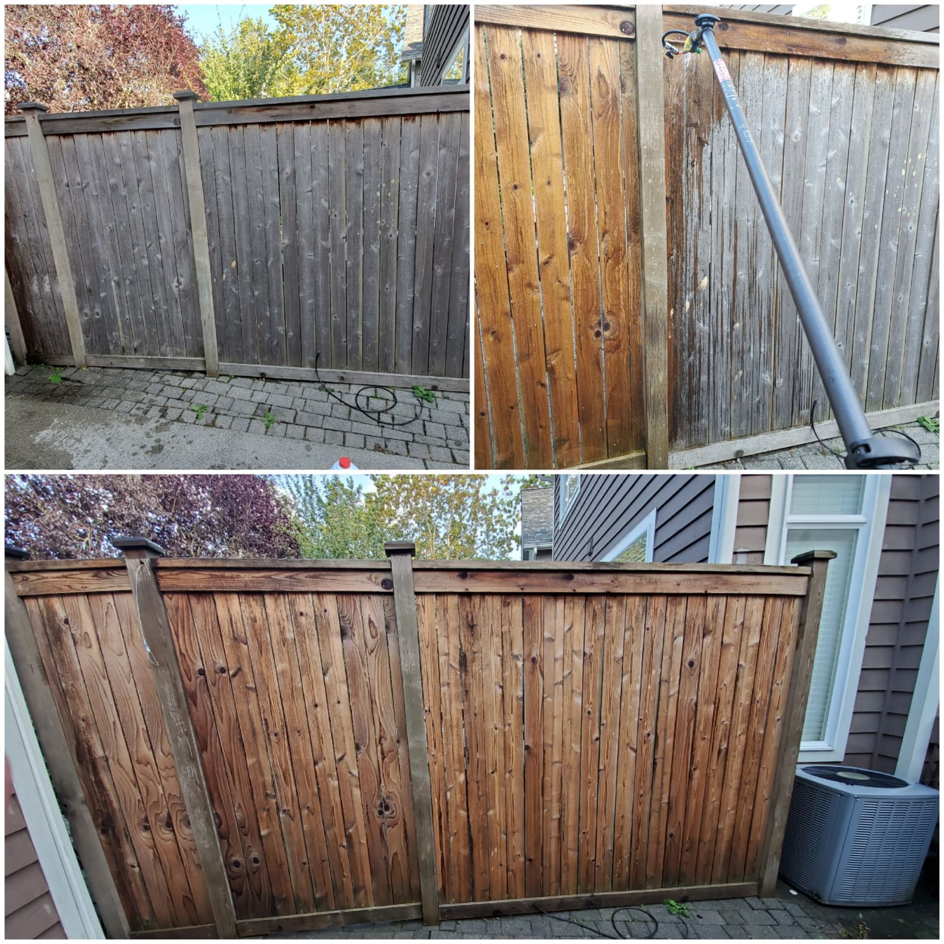 Fence restoration soft wash issaquah wa