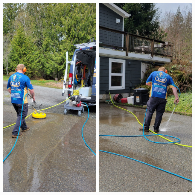 Gutter cleaning pressure washing